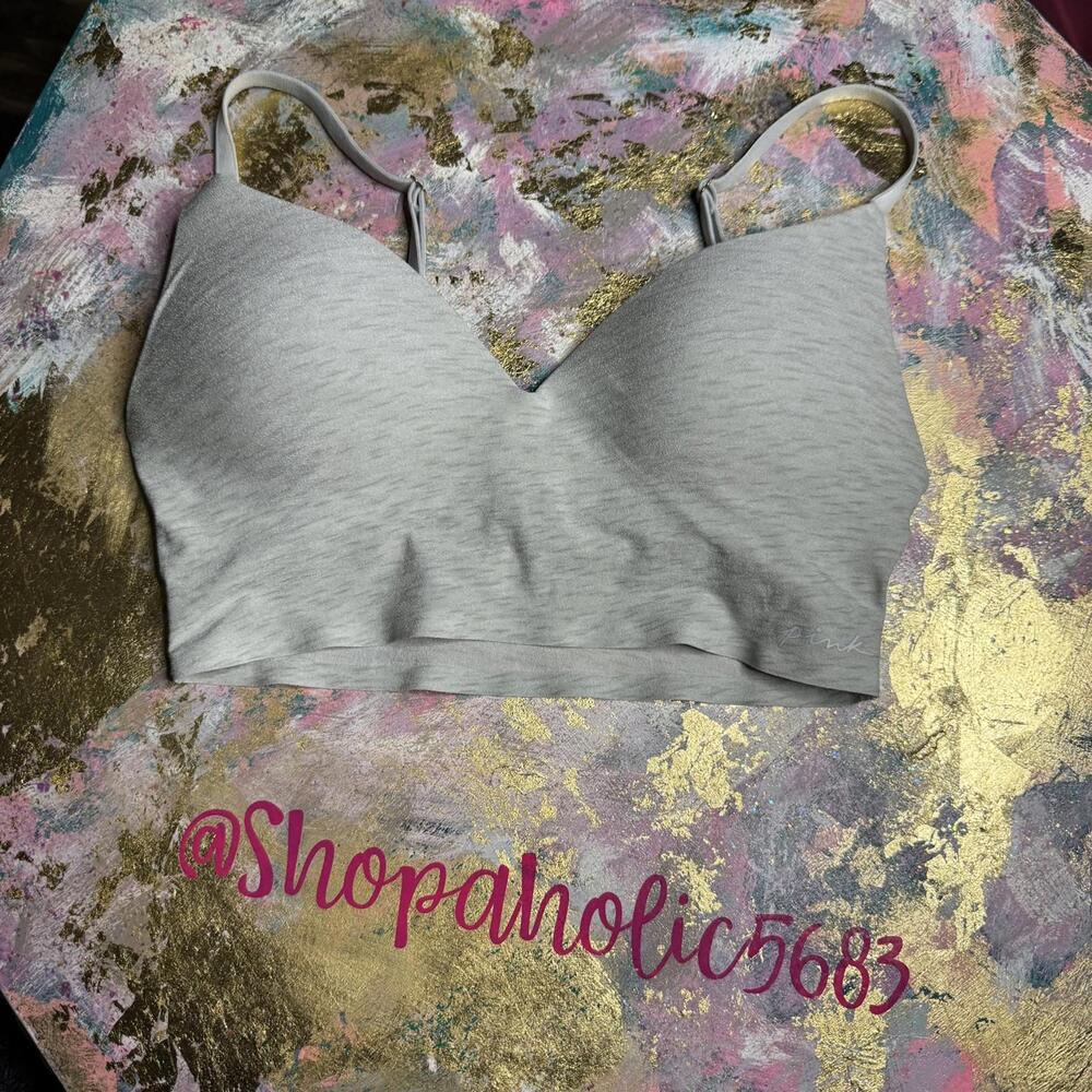 PINK by Victoria's Secret Gray Wireless Push Up Bra